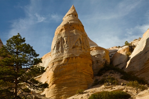 Large hoodoo at Kasha-Katuwe National Monument, New Mexico. 