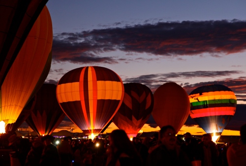 Albuquerque International Balloon Fiesta, Balloon Glow, October 7, 2011.